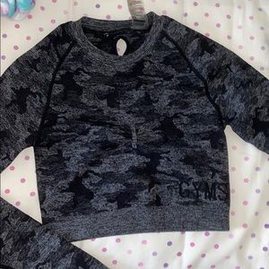 New Gymshark Camo top